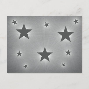 Stars in the Night Sky Postcard, Dark Gray Postcard