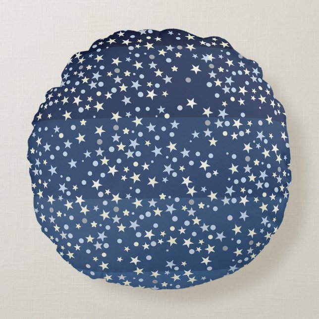 Stars in the Sky Round Pillow (Front)