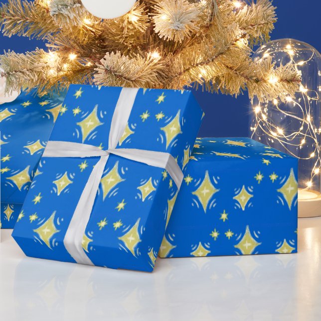 Stars in the sky wrapping paper (Holidays)