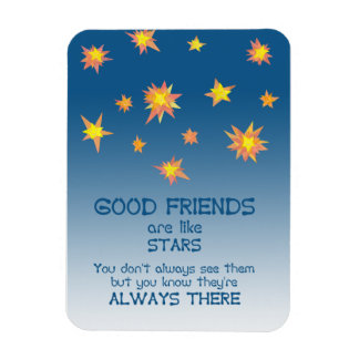 Stars Inspirational Friendship Quote Fridge Magnet