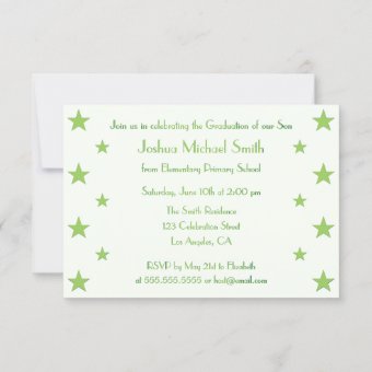 Stars Kids Custom Graduation Party Invitation Card | Zazzle