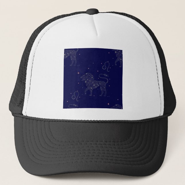 stars leo trucker hat (Front)