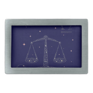 stars libra belt buckle