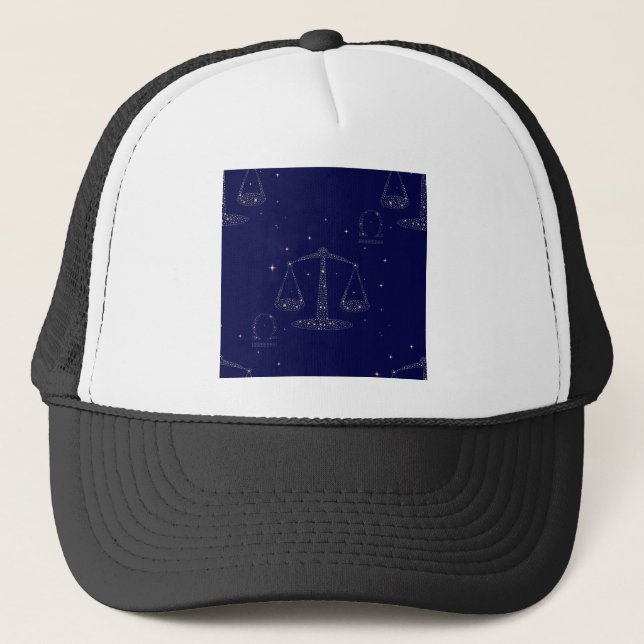 stars libra trucker hat (Front)