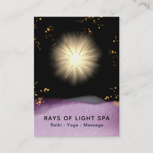  Stars Light Healing Rays Universe Energy Business Card