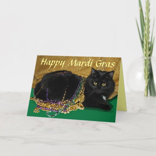 Stars Mardi Gras Card