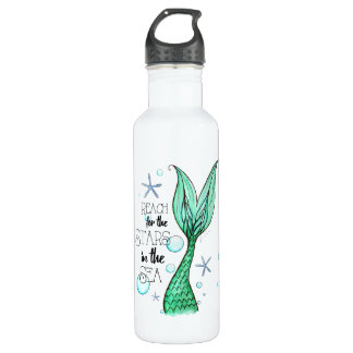 Stars & Mermaid Water Bottle (24 oz)