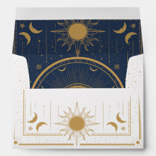 stars, moon and sun envelope