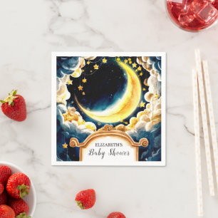 Stars Moon Celestial Baby Shower Napkins