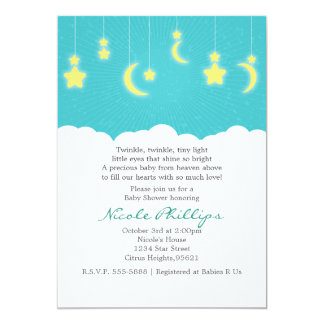 Moon And Stars Baby Shower Invitations 6