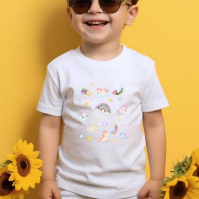 Stars, moons, Rainbow, doll, cloud Print Baby Tshi T-Shirt (Creator Uploaded)