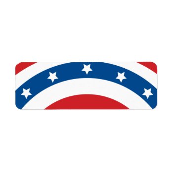 Stars N Stripes 04 - Small Rectangle Label by SixCentsStudio at Zazzle