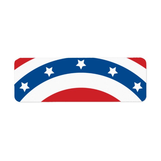 Stars n Stripes 04 - Small Rectangle Label (Front)