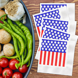 Stars N Stripes Red White Blue Napkins