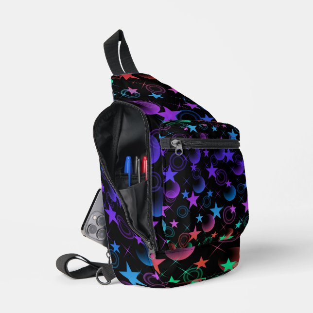 Stars 'n Stuff Pattern Sling Bag (Open)
