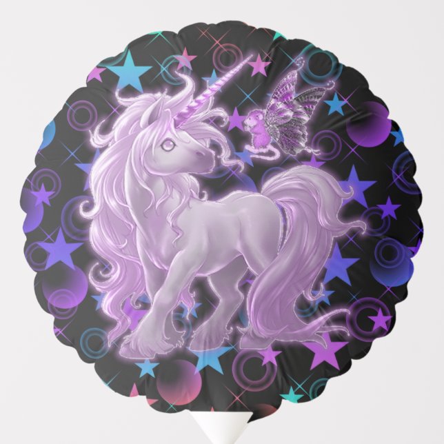 Stars 'n Stuff Pink Unicorn Balloon (Front)