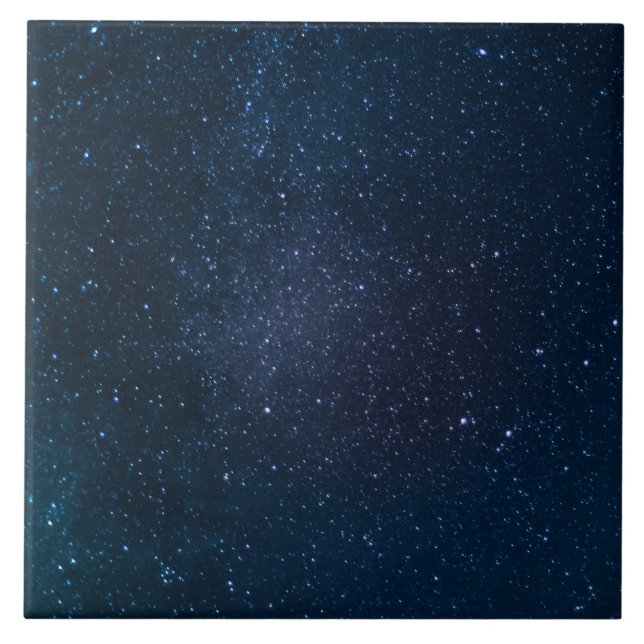 Stars night sky ceramic tile (Front)