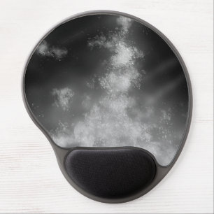 Stars Night Sky Midnight Milky Way Gray Gel Mouse Pad