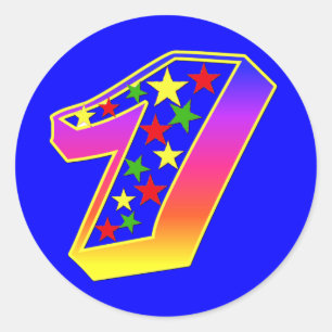 Stars Number 1 Stickers