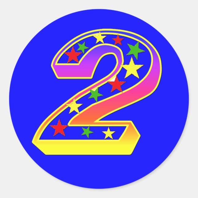 Stars Number 2 Stickers (Front)