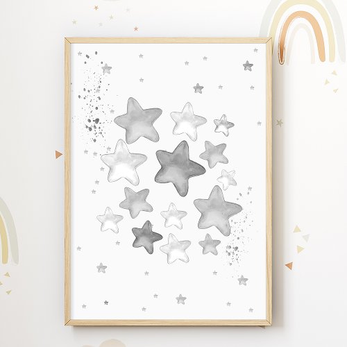 Stars Nursery Poster Kids Room Print