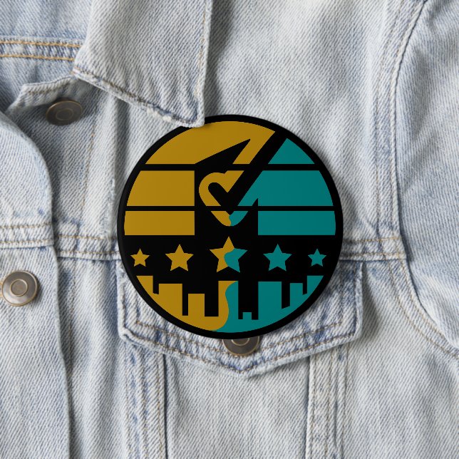 Stars of Approval - A Modern Perspective Button (In Situ)