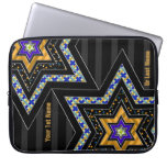 STARS of David and Stripes v1 (Personalized) Laptop Sleeve