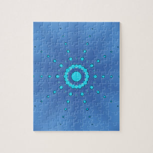 Stars on Blue #1 Jigsaw Puzzle