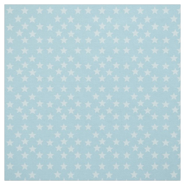 Stars on Blue Monogram or Name Custom Fabric (Swatch)