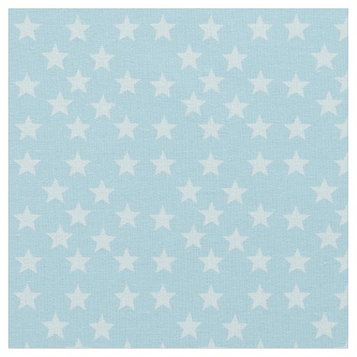 Stars on Blue Monogram or Name Custom Fabric