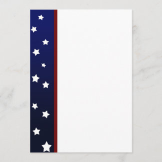 Stars on Blue Panel Invitation