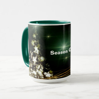 Stars on Christmas Tree Night Sky Combo Mug