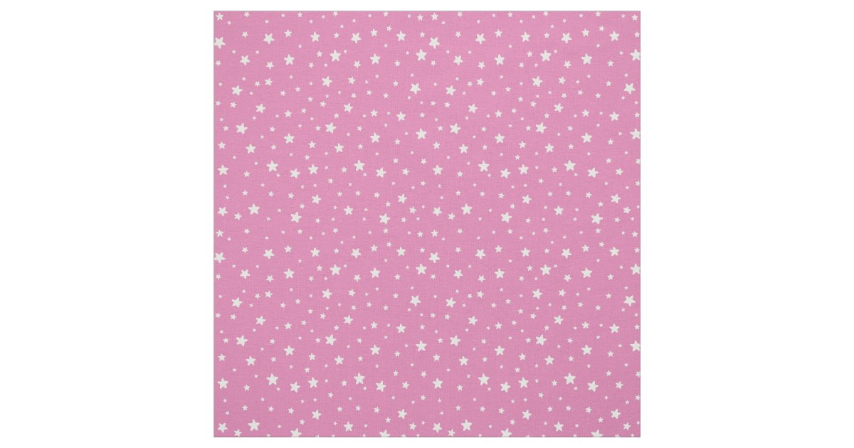 Stars on Pink Fabric | Zazzle