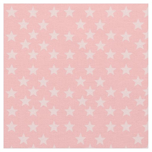 Stars on Pink Monogram or Name Custom Fabric