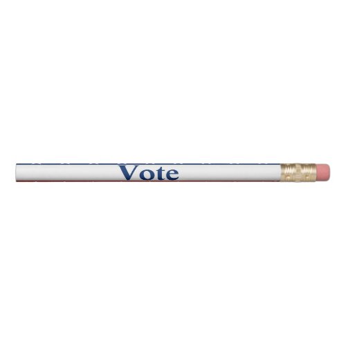Stars on Red White and Blue Vote Pencil
