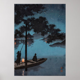 Stars over Biwa Lake Poster