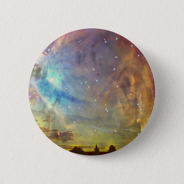 Stars over Orion Pinback Button (Front)