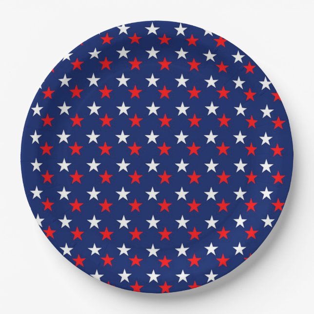 Stars Paper Plates (Front)
