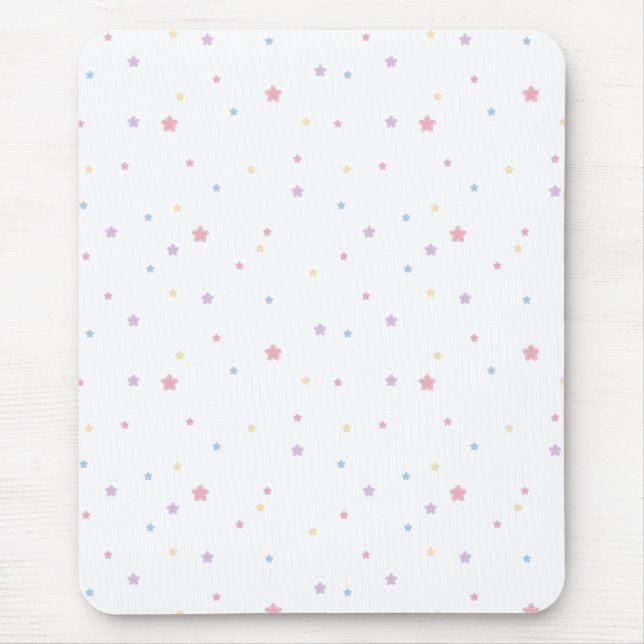 Stars Pastel Colors Mouse Pad (Front)