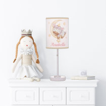 Stars Pastel Sleeping Baby Unicorn Table Lamp