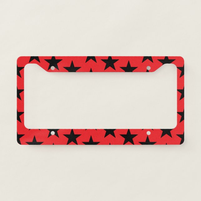 Stars Pattern 10 License Plate Frame (Front)