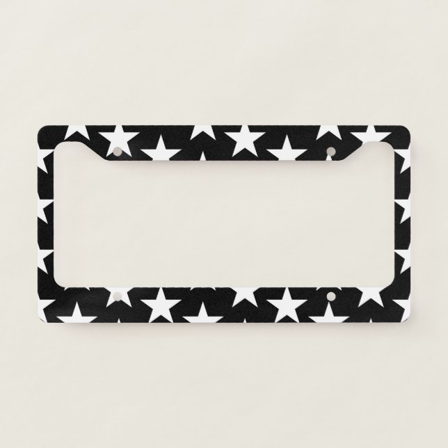 Stars Pattern 11 License Plate Frame (Front)