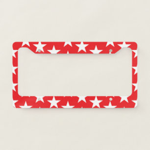 Stars Pattern 12 License Plate Frame