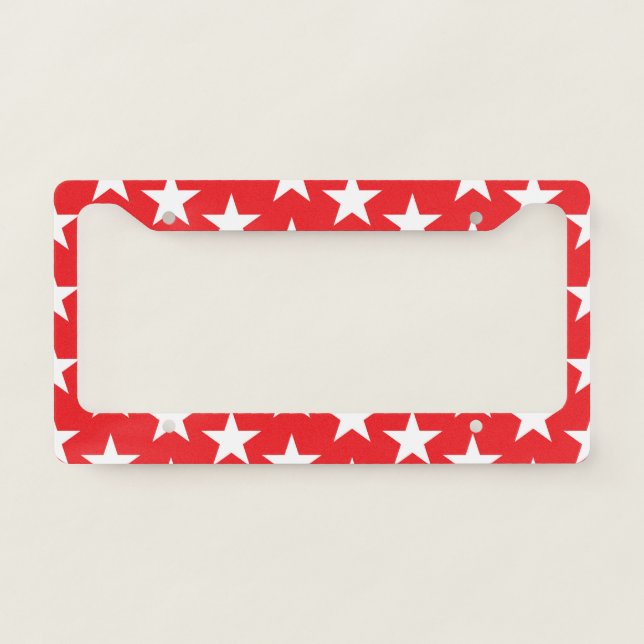 Stars Pattern 12 License Plate Frame (Front)