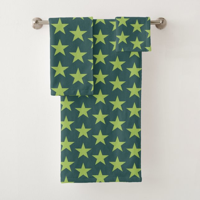 Stars Pattern 17 Bath Towel Set (Insitu)