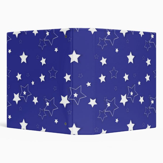 Stars pattern 3 ring binder (Background)