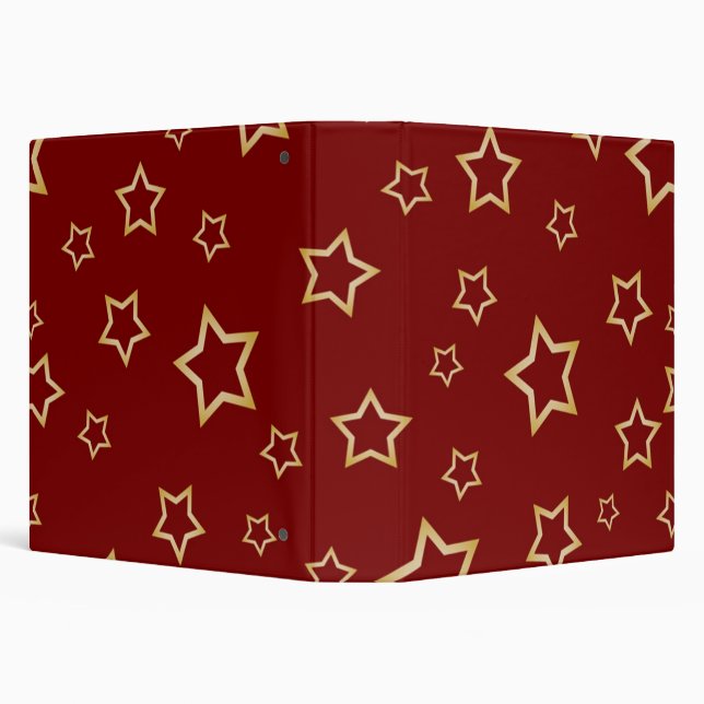 Stars pattern 3 ring binder (Background)