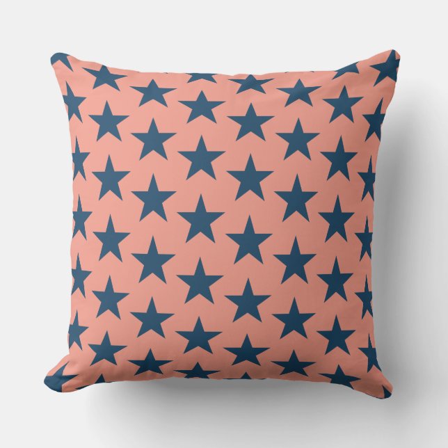Stars Pattern 4 Throw Pillow (Front)