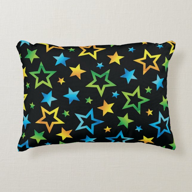 Stars pattern accent pillow (Front)