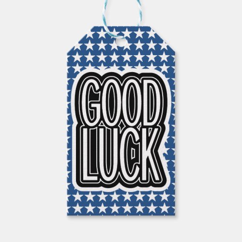 Stars Pattern and Luck Gift Tags